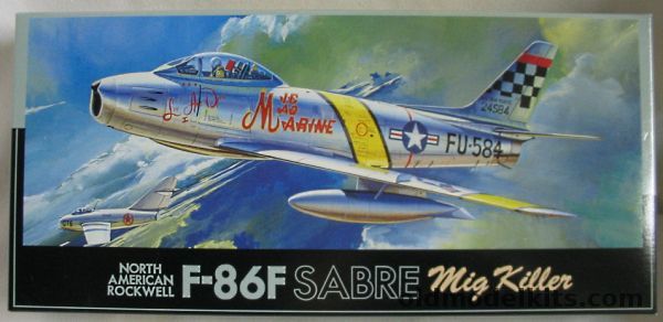 Fujimi 1/72 TWO North American F-86F Sabre - 25 FIS John Glenn 'Mig Mad Marine' / 335 FIS Capt. L.R. Moore 'Billie/Marge' / 39 FIS Lt. Jim Thompson 'The Huff' / 39 FIS 'Marlene Nancy and Marian', F-19 plastic model kit